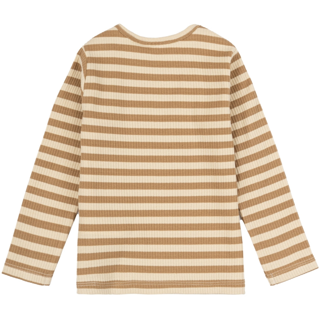 THE NEW - GESTREEPTE SHIRT TANNIN
