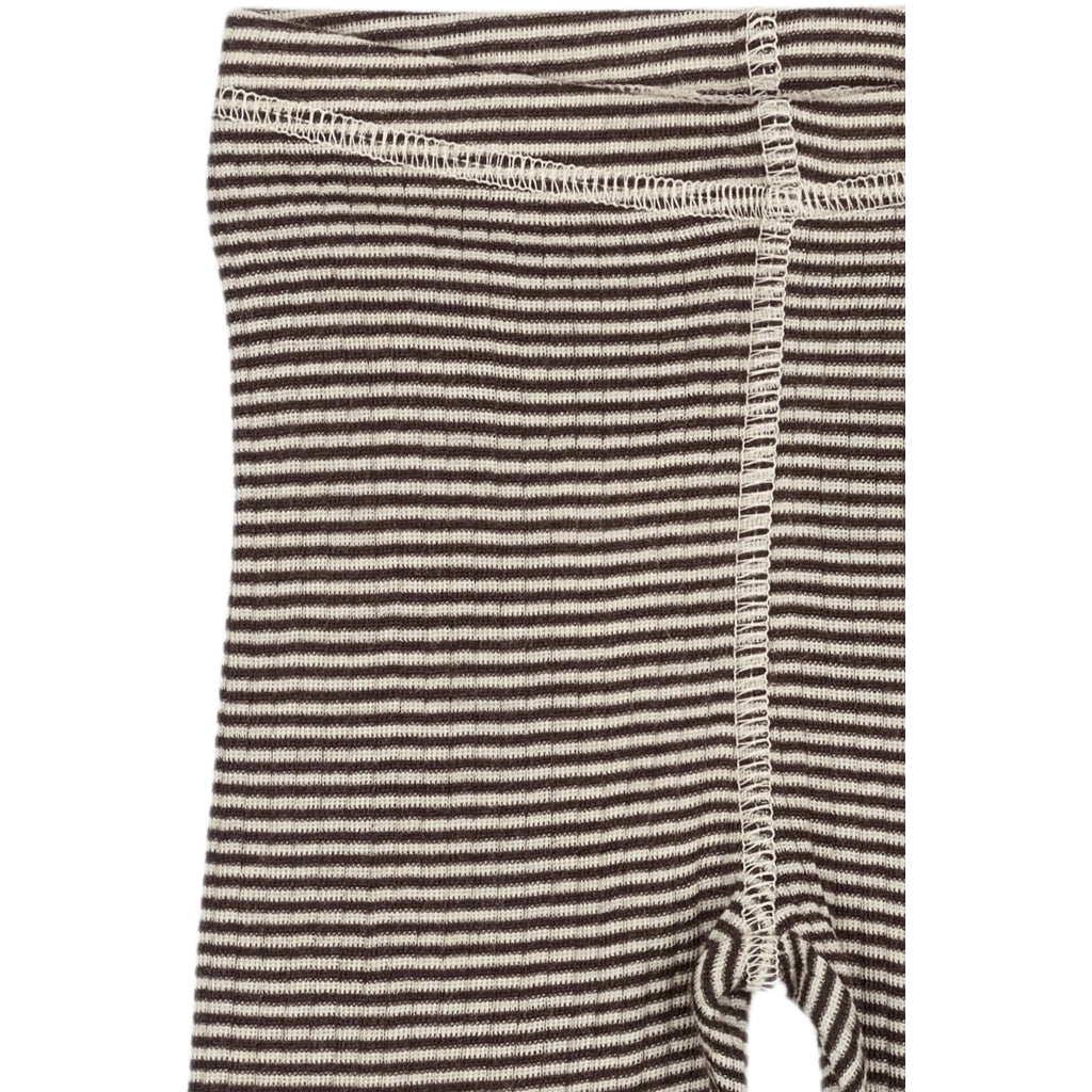 PETIT PIAO - MERINO WOLLEN LEGGING COFFEE