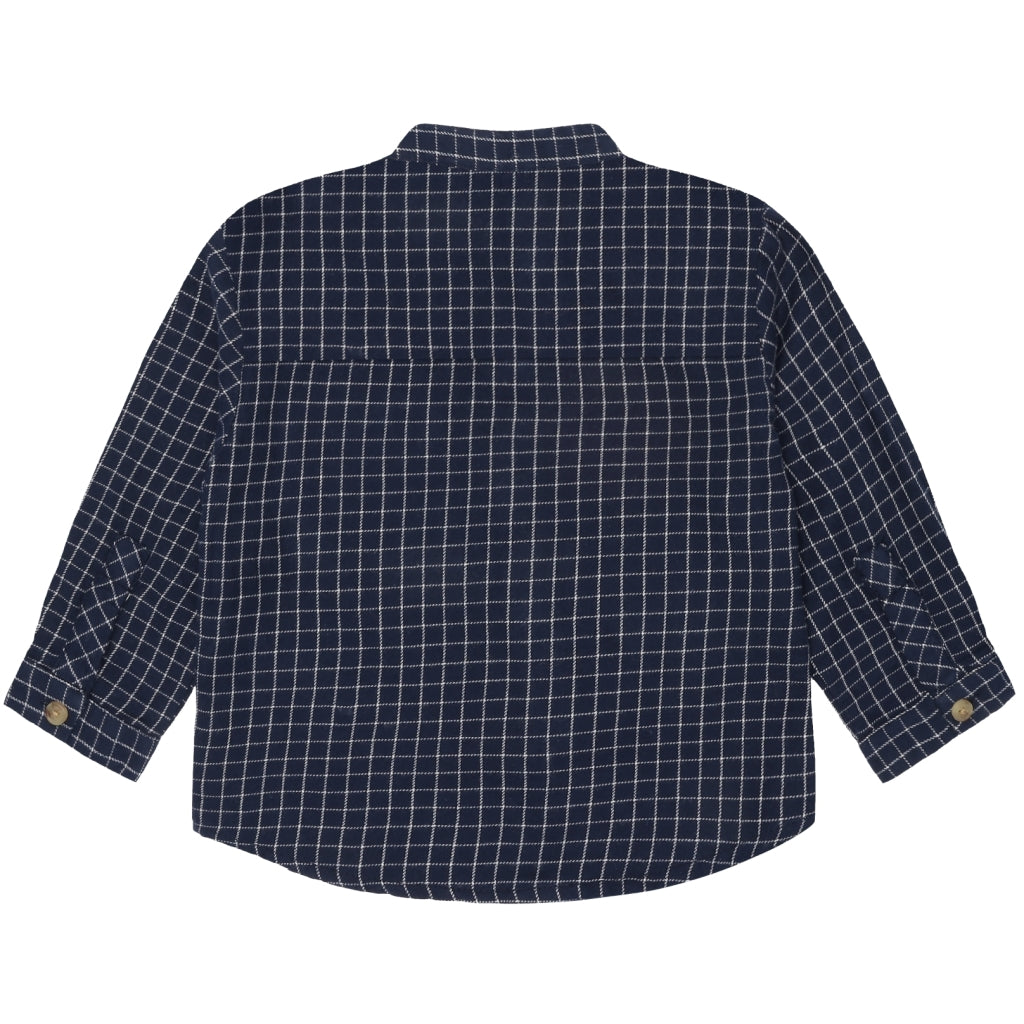 THE NEW - BLAUW GEBLOKTE BLOUSE