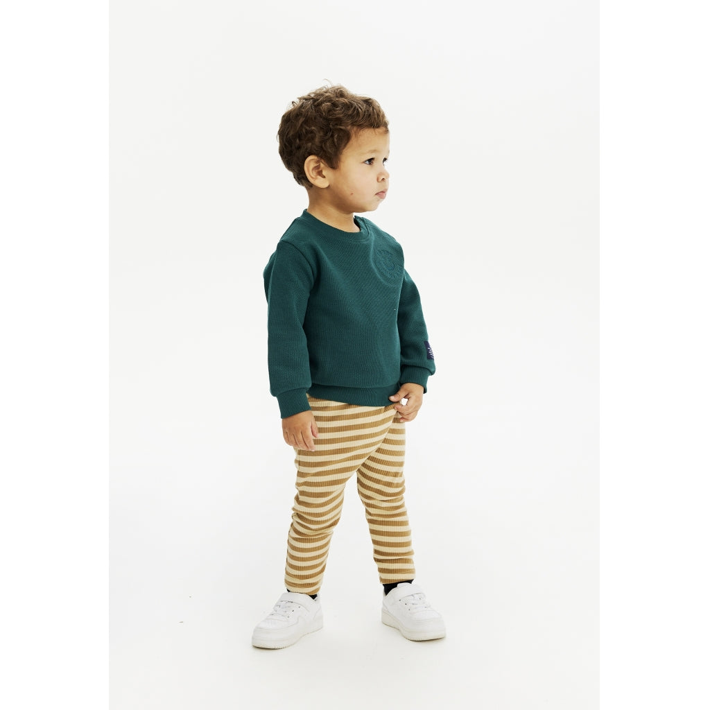 THE NEW - GESTREEPTE LEGGING TANNIN
