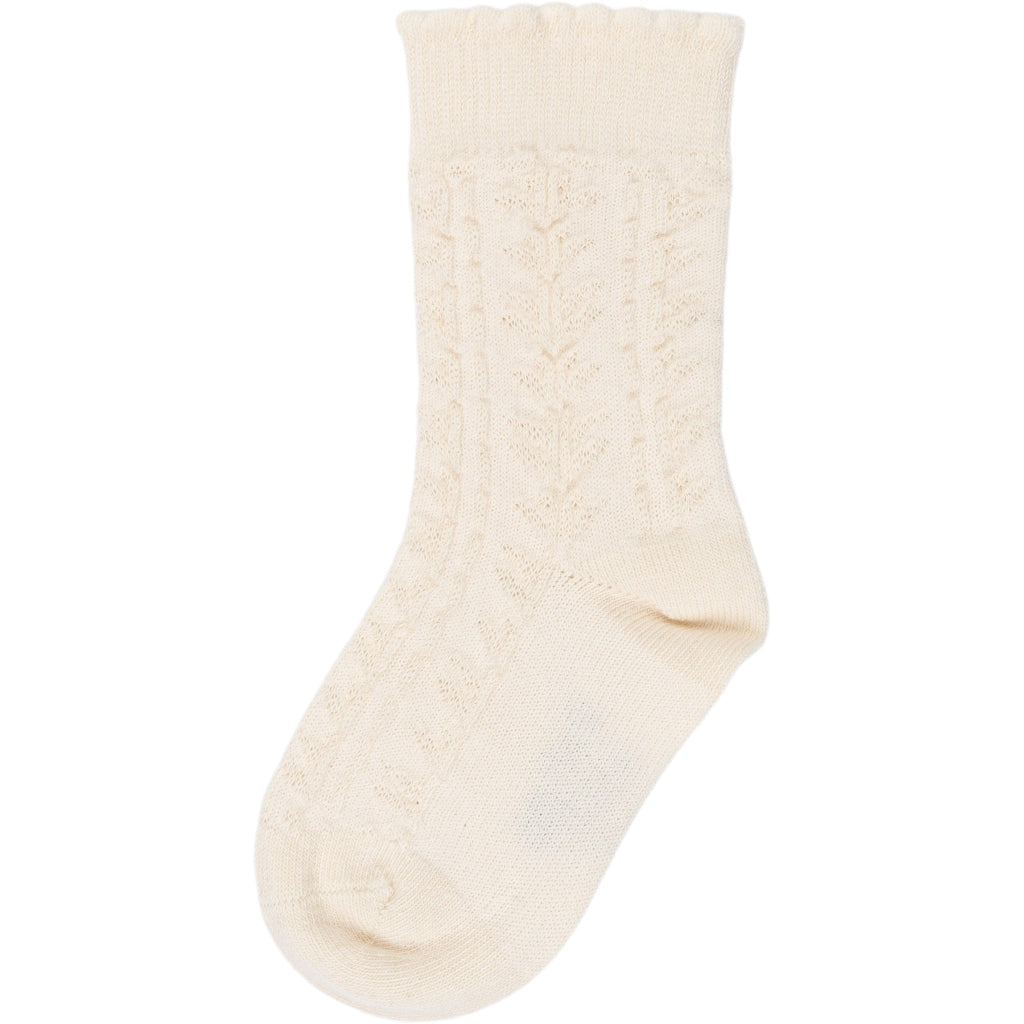 MINIPOP - BAMBOO SOKJES GEWERKT OFF WHITE