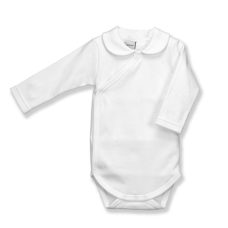 BABIDU - ROMPER MET OVERSLAG EN KRAAG WIT