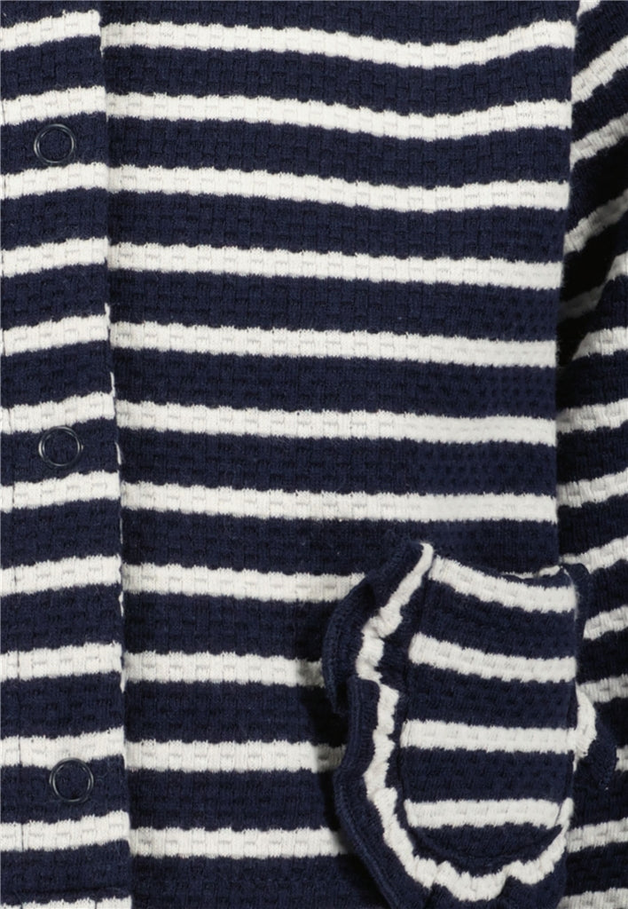 BLUE SEVEN - KORT JASJE GESTREEPT NAVY