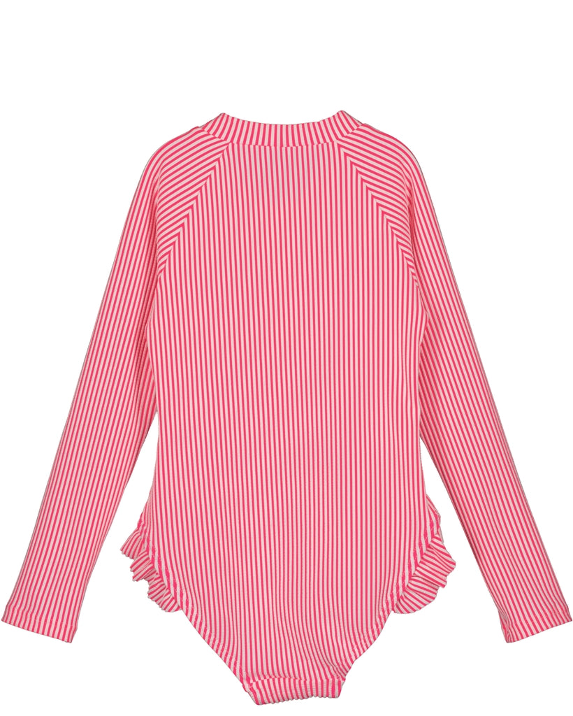 BLUE SEVEN - ZWEMPAK GESTREEPT ROZE