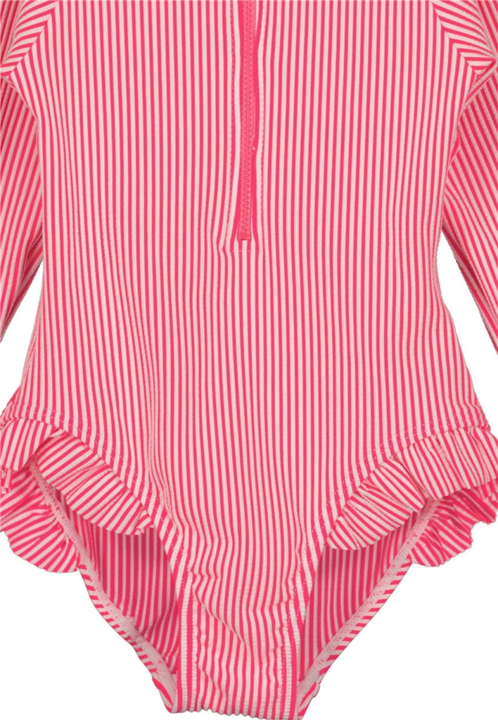 BLUE SEVEN - ZWEMPAK GESTREEPT ROZE