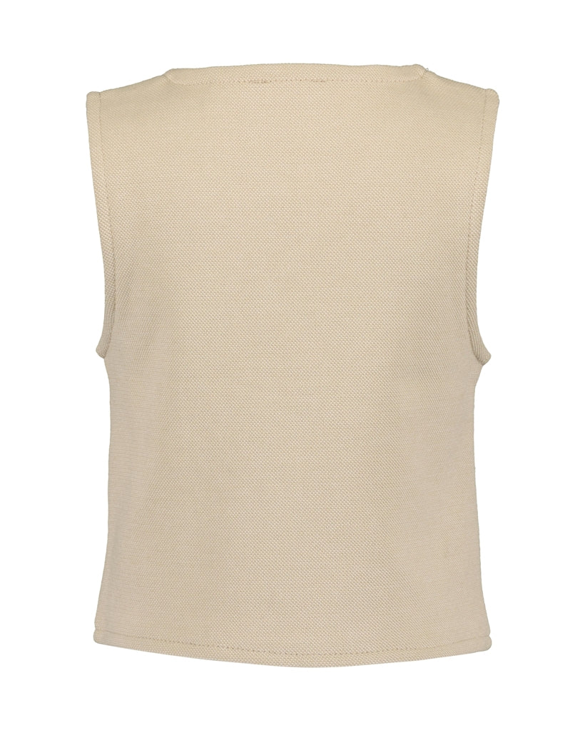 BLUE SEVEN - GILET BEIGE