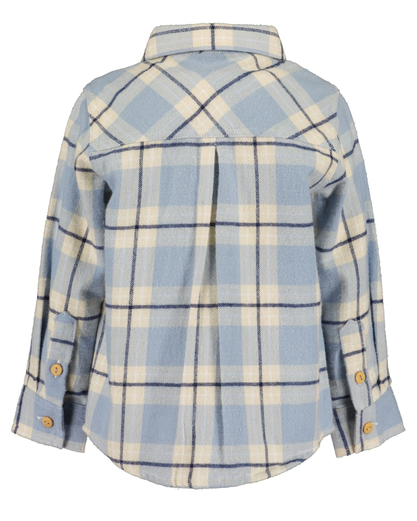 BLUE SEVEN - GEBLOKTE BLOUSE BEER