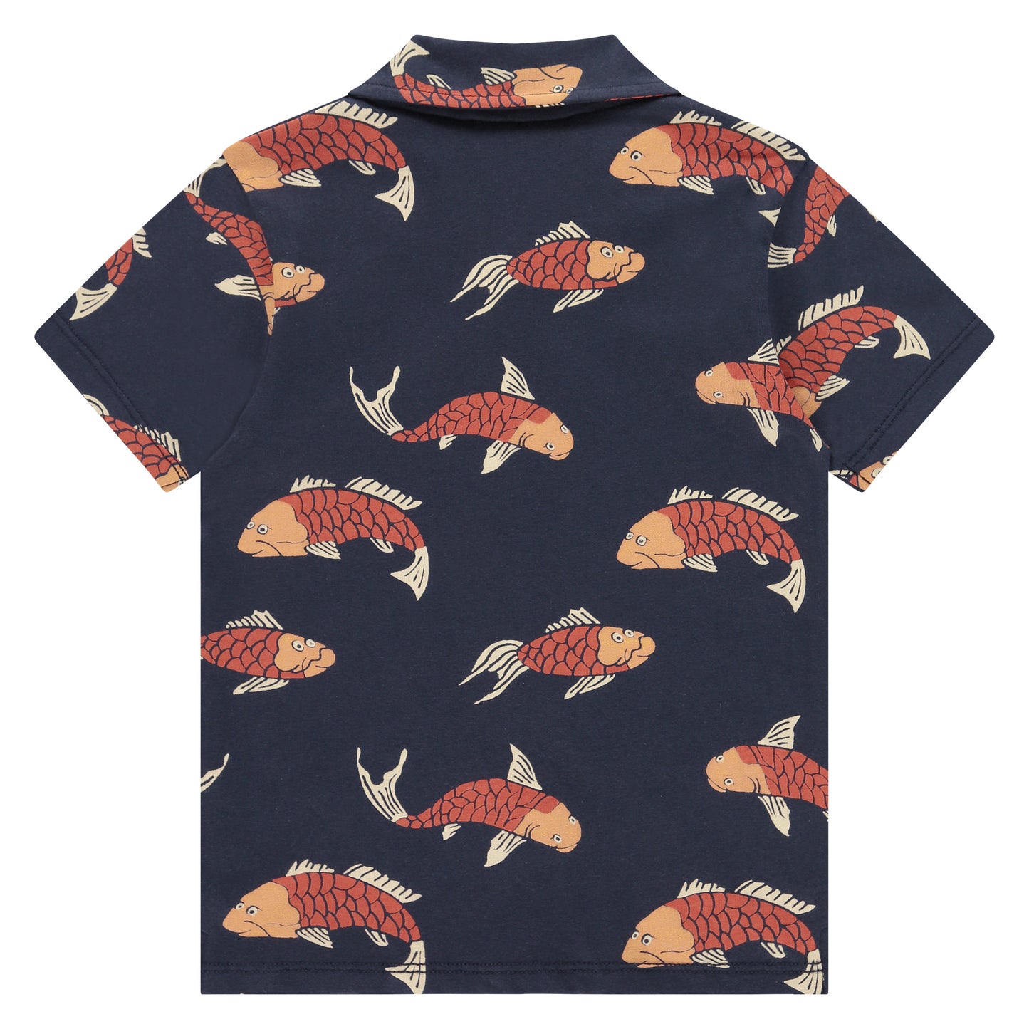 STAINS AND STORIES - DONKER BLAUWE BLOUSE KOI