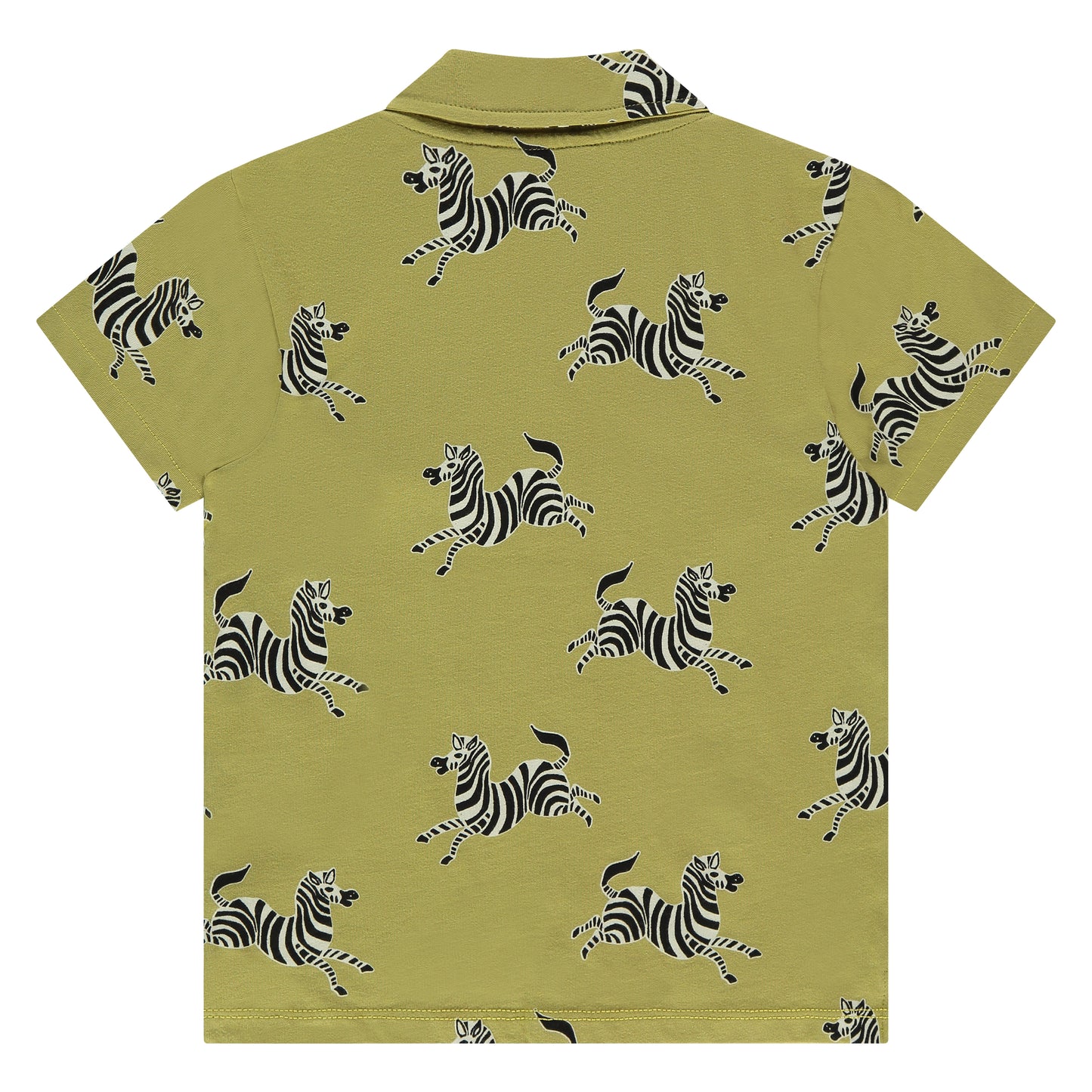 STAINS AND STORIES - ZEBRA BLOUSE GROEN