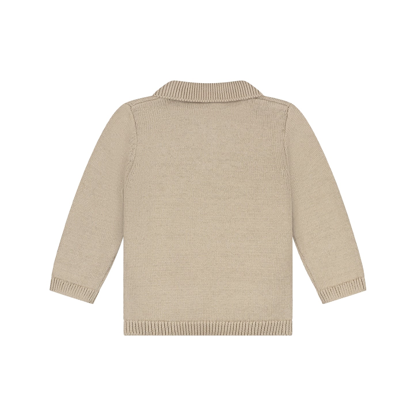 BABYFACE - GEBREIDE POLO SHIRT PEBBLE