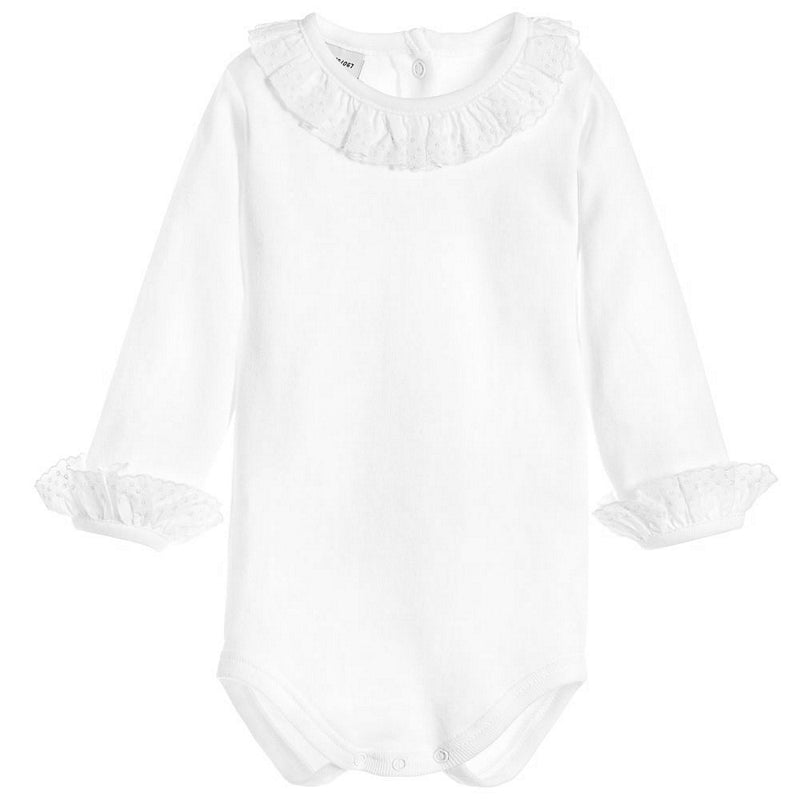 BABIDU - ROMPER MET KRAAG WIT