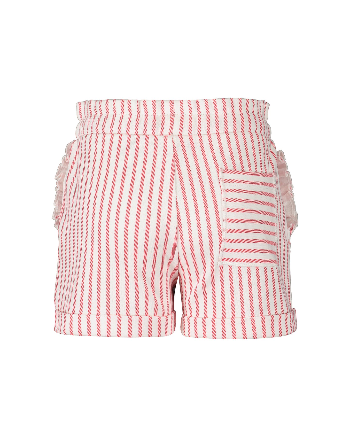 BLUE SEVEN - GESTREEPT SHORTJE ROZE