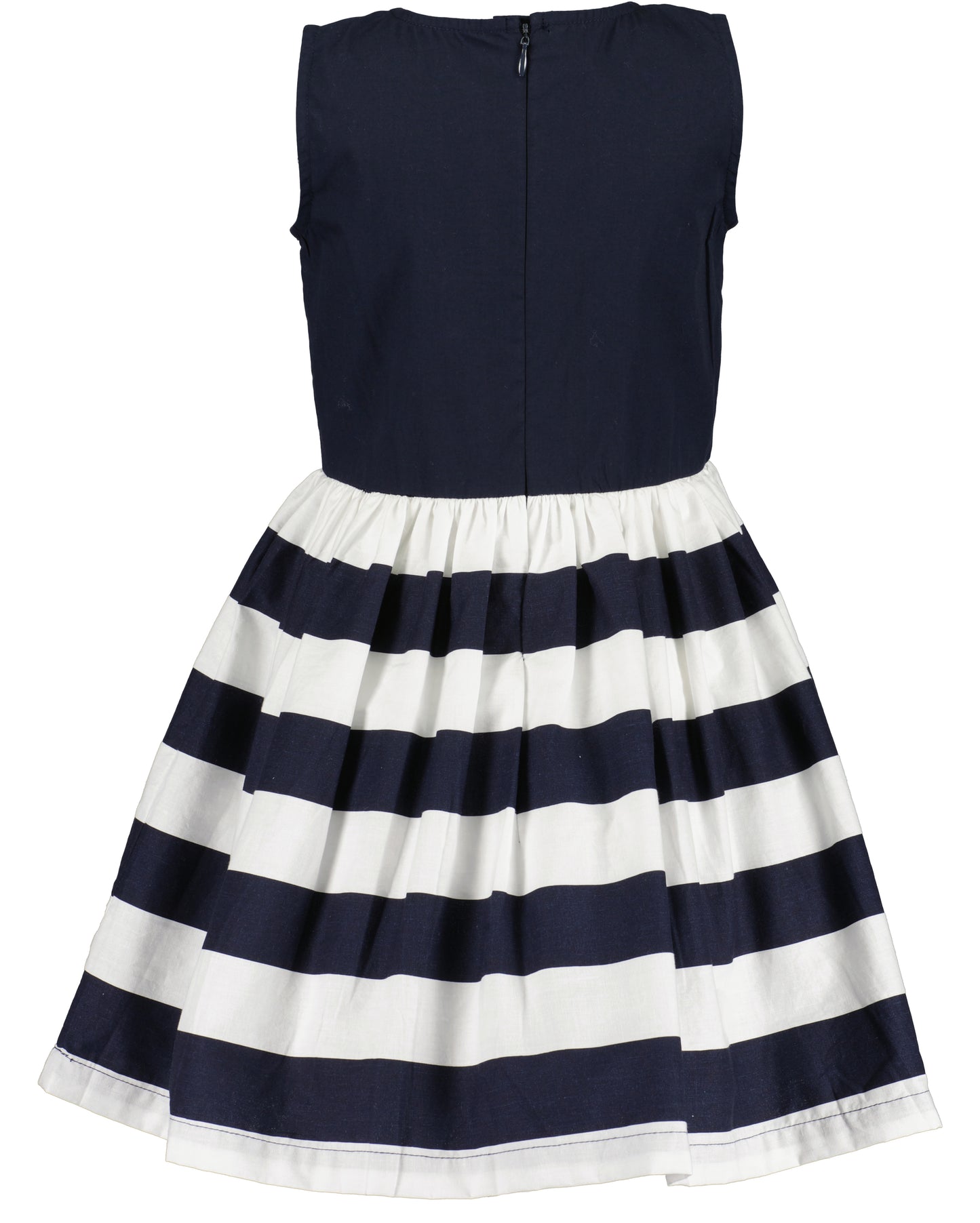 BLUE SEVEN - JURK DONKER BLAUW GESTREEPT