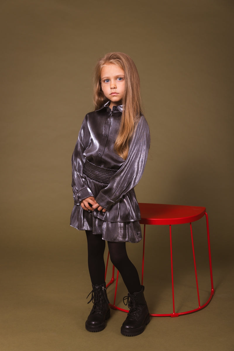 QUAPI - ZILVER BLOUSE