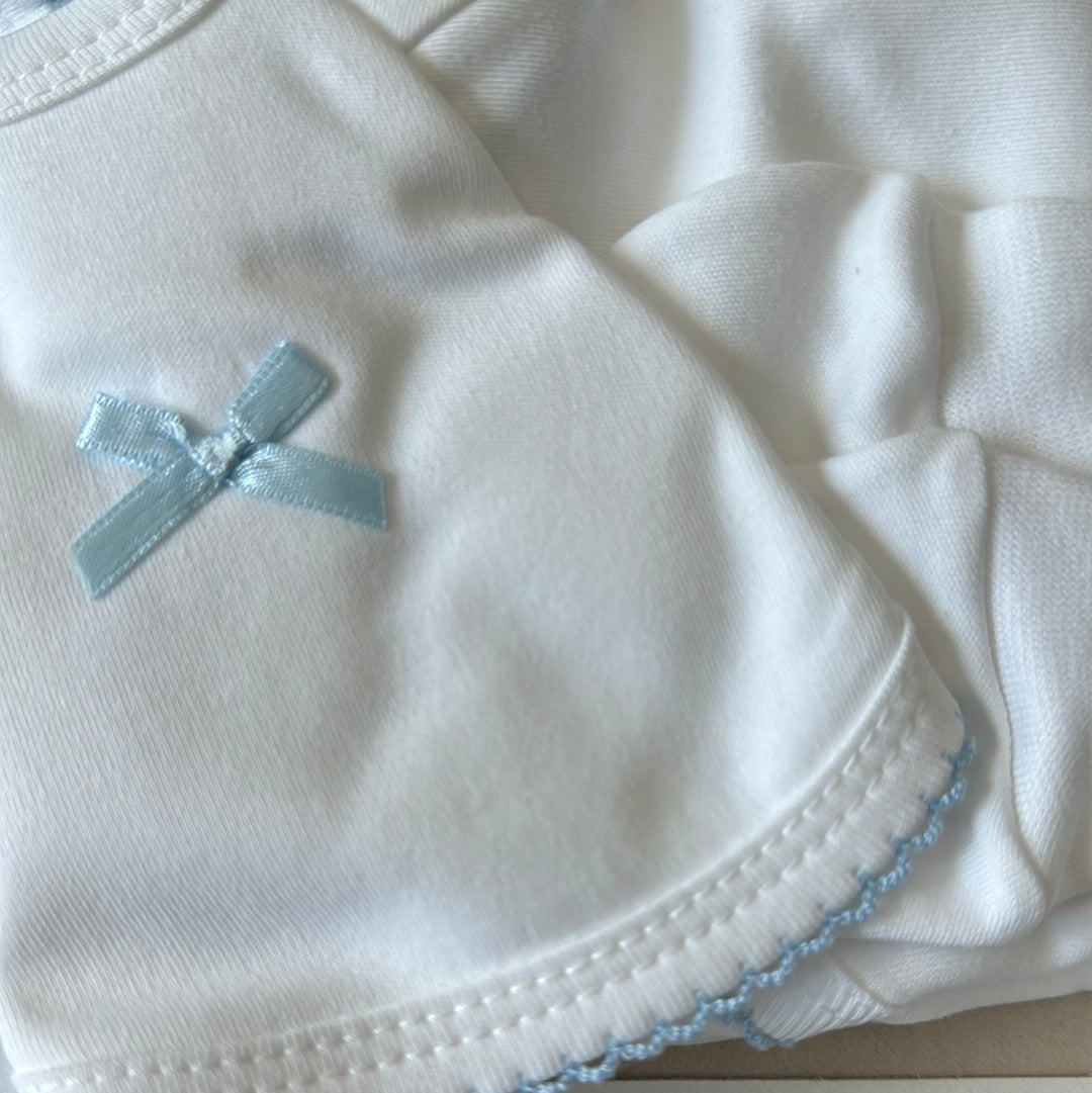 MINHON - 5-DELIG BABYPAKKET WIT/BLAUW