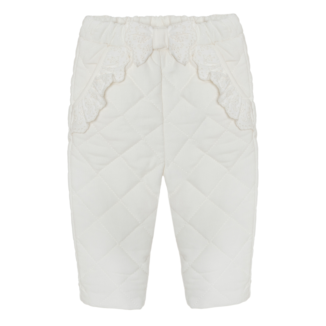 Patachou - Broek ecru met strik