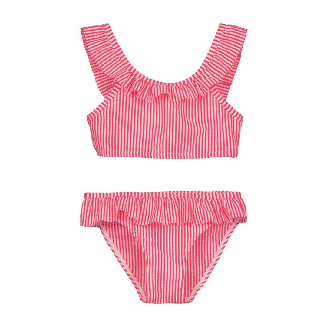 BLUE SEVEN - BIKINI GESTREEPT ROZE