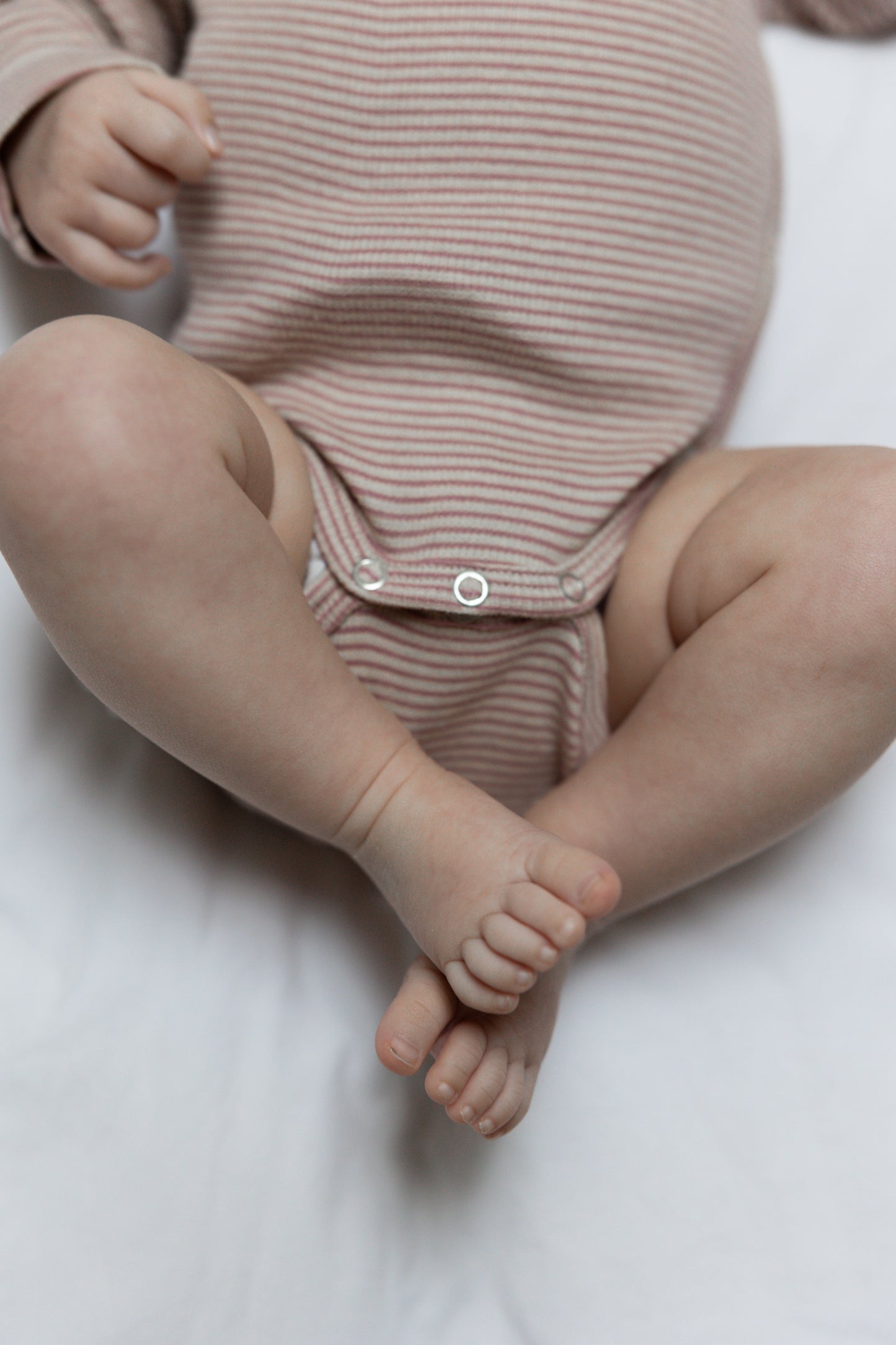 PETIT PIAO - MERINO WOLLEN ROMPER ROSE