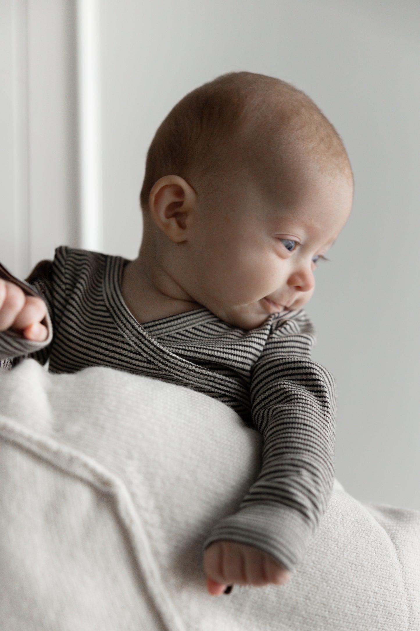 PETIT PIAO - MERINO WOLLEN ROMPER COFFEE