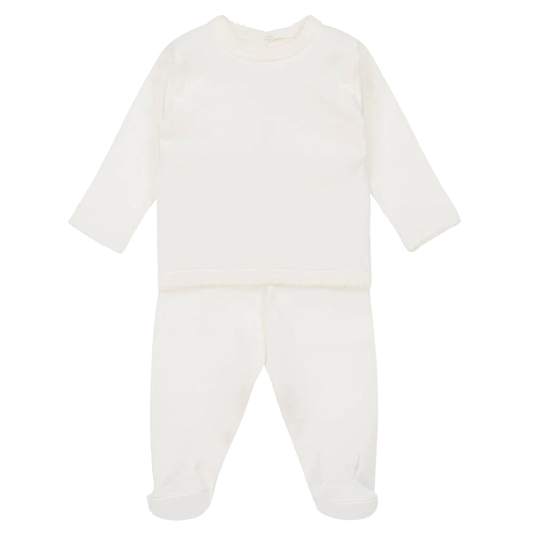 Babidu - tweedelig babysetje creme