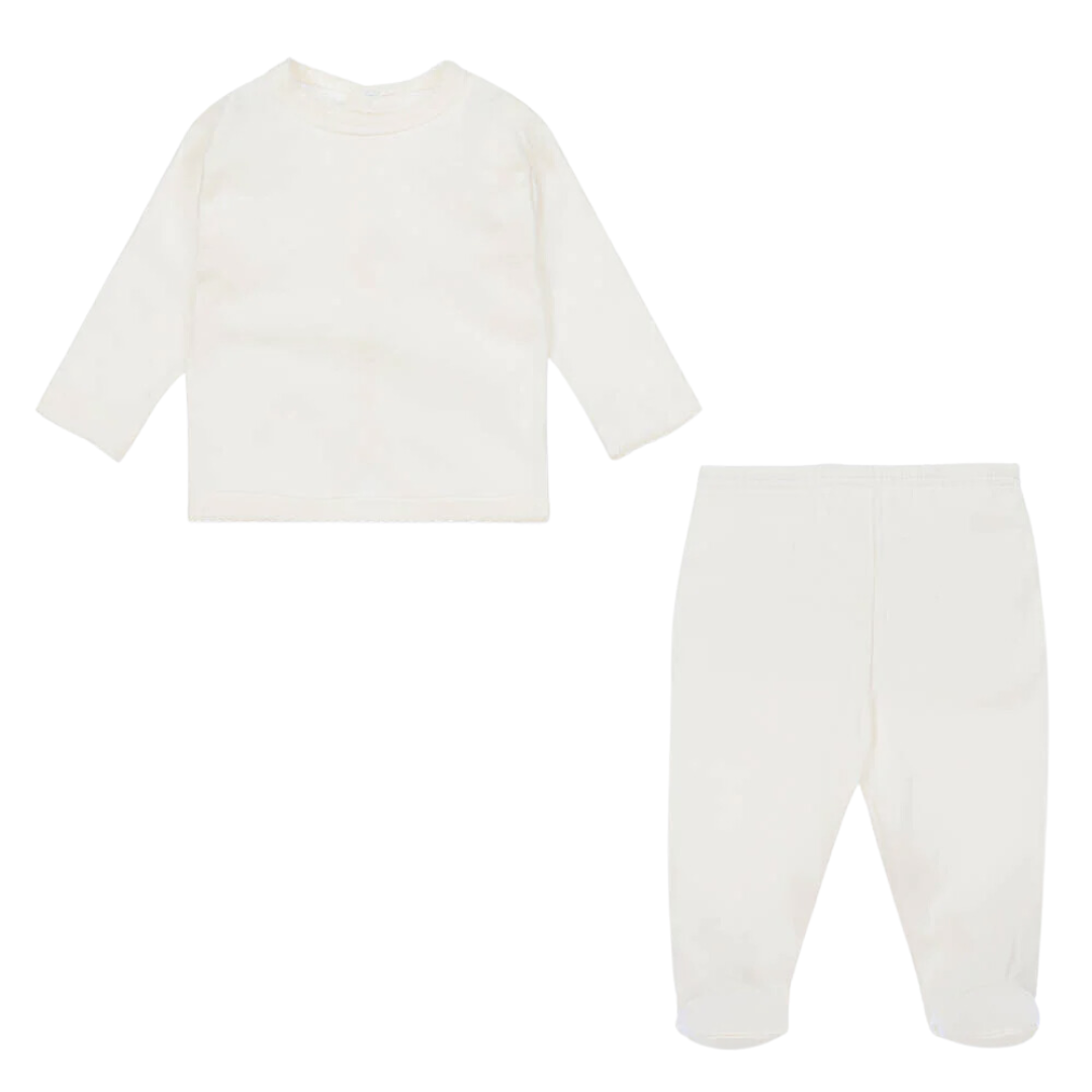 Babidu - tweedelig babysetje creme