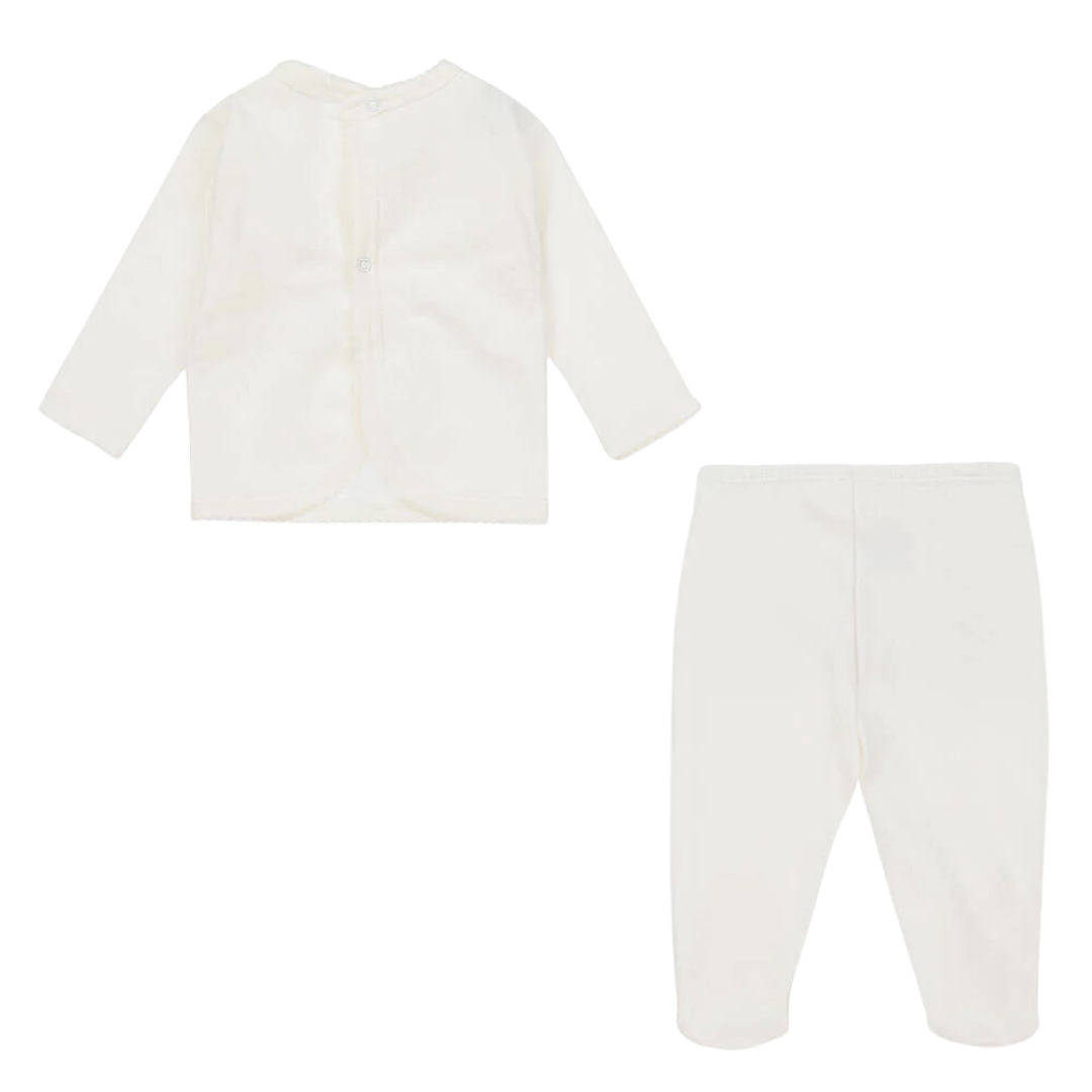 Babidu - tweedelig babysetje creme