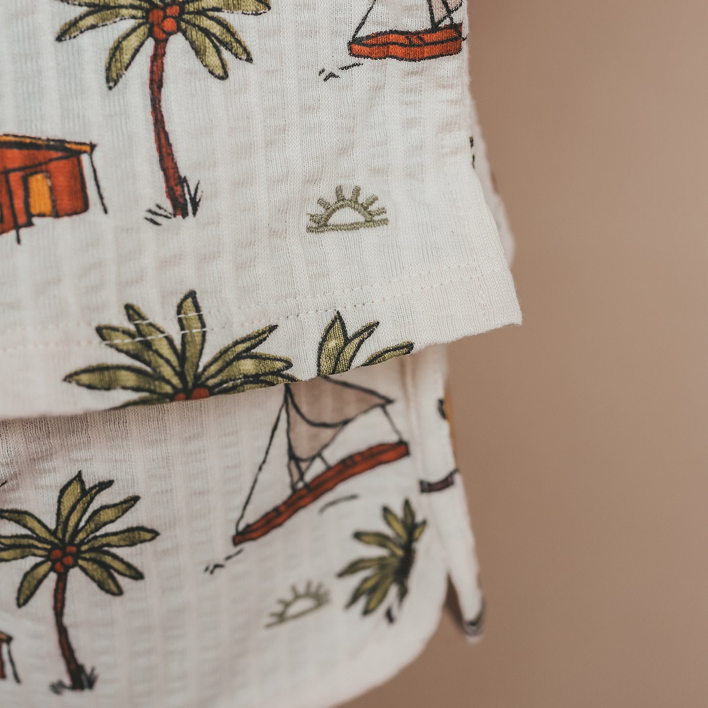 SALTED STORIES - SAILING SEERSUCKER BLOUSE