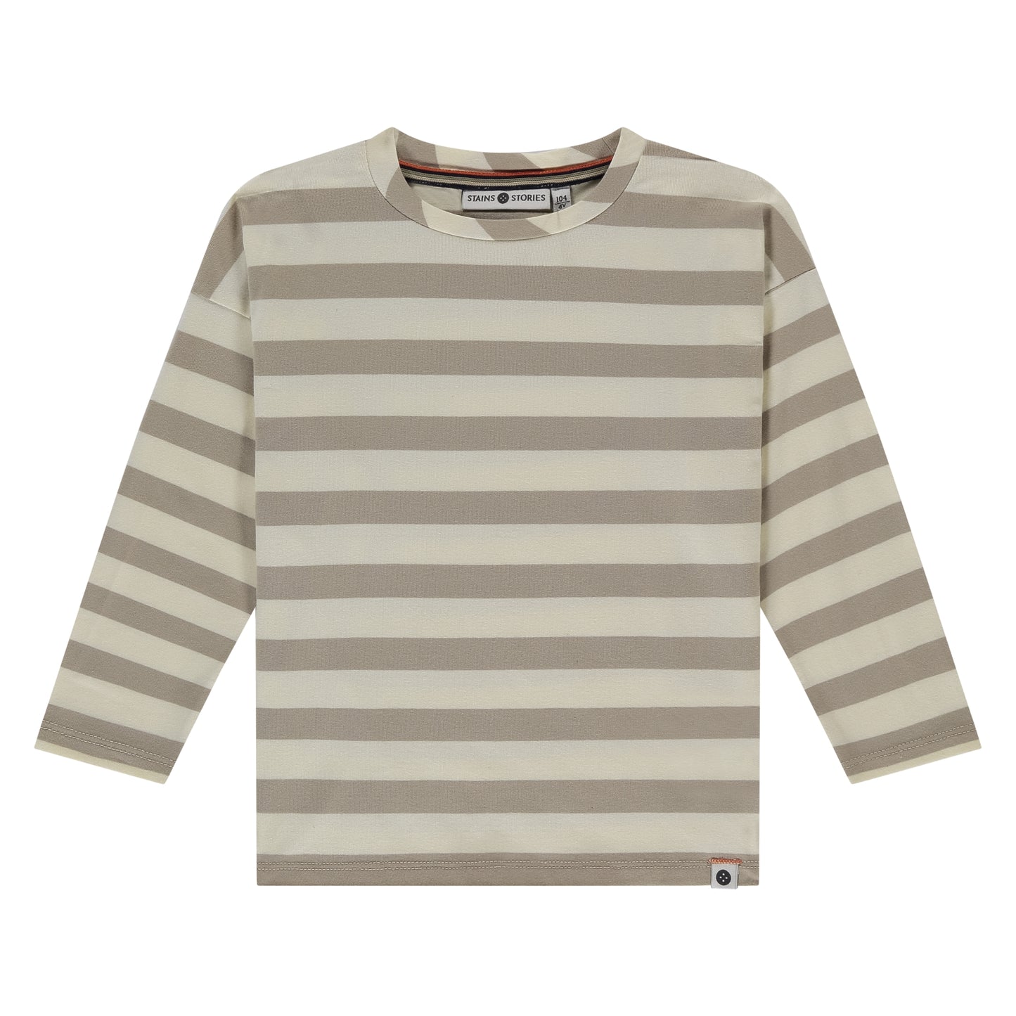 STAINS AND STORIES - GESTREEPT SHIRT MET LANGE MOUW KIT