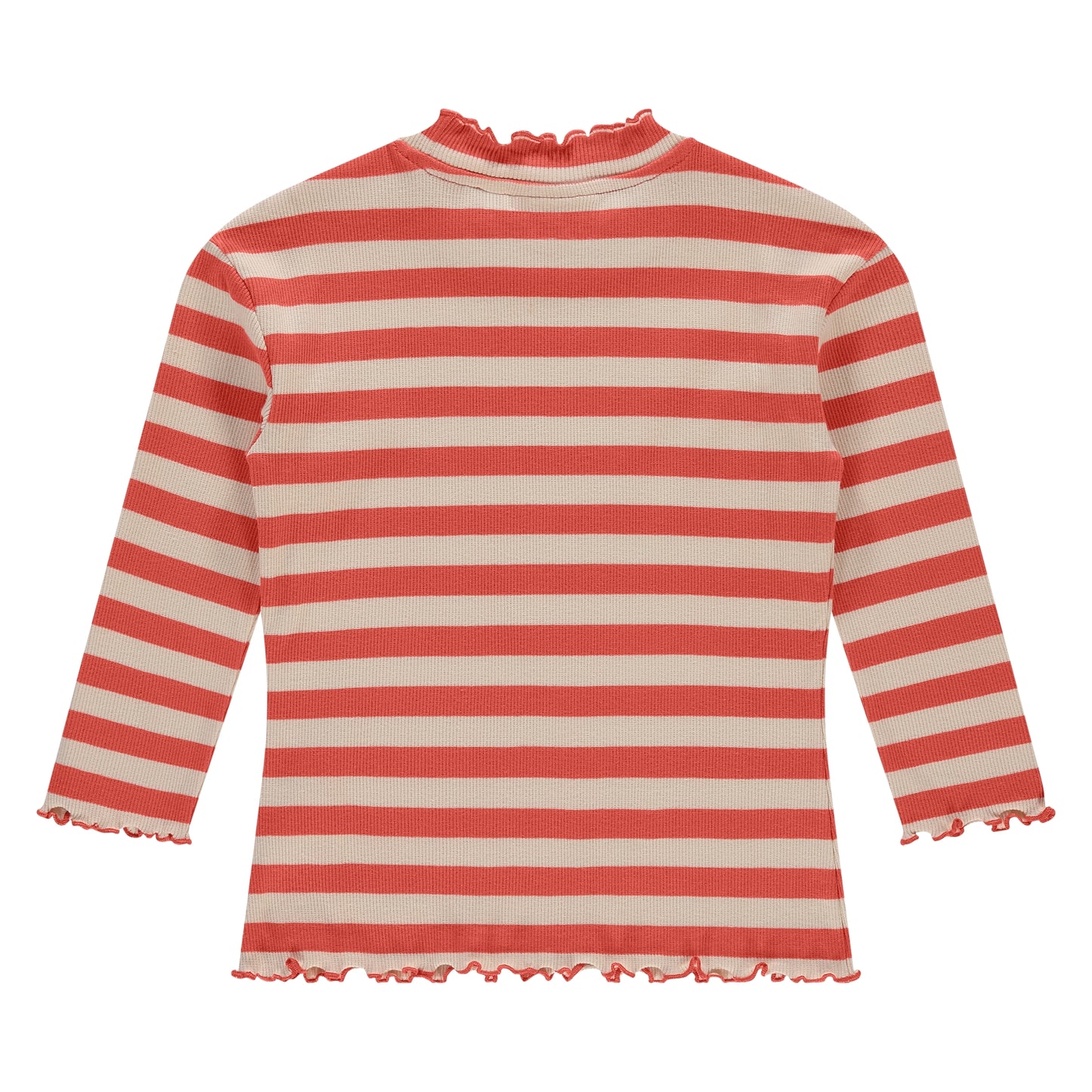 STAINS AND STORIES - GESTREEPT SHIRT GRAPEFRUIT