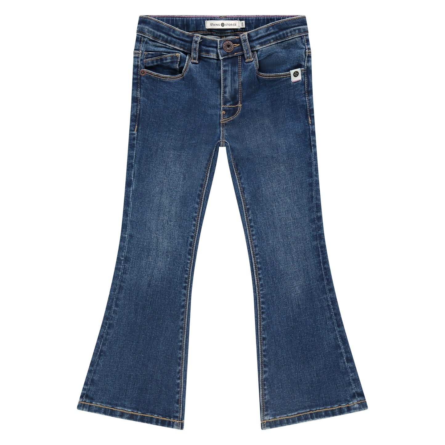 STAINS AND STORIES - FLARE DENIM BROEK