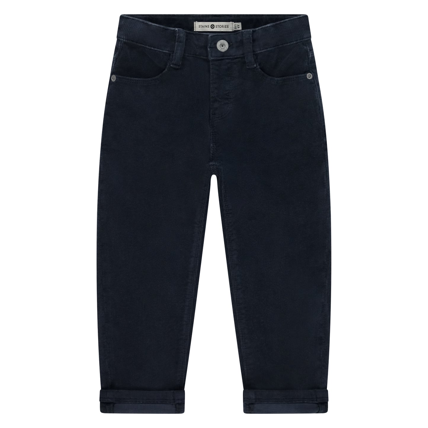 STAINS AND STORIES - DARK BLUE RIB WIDE FIT