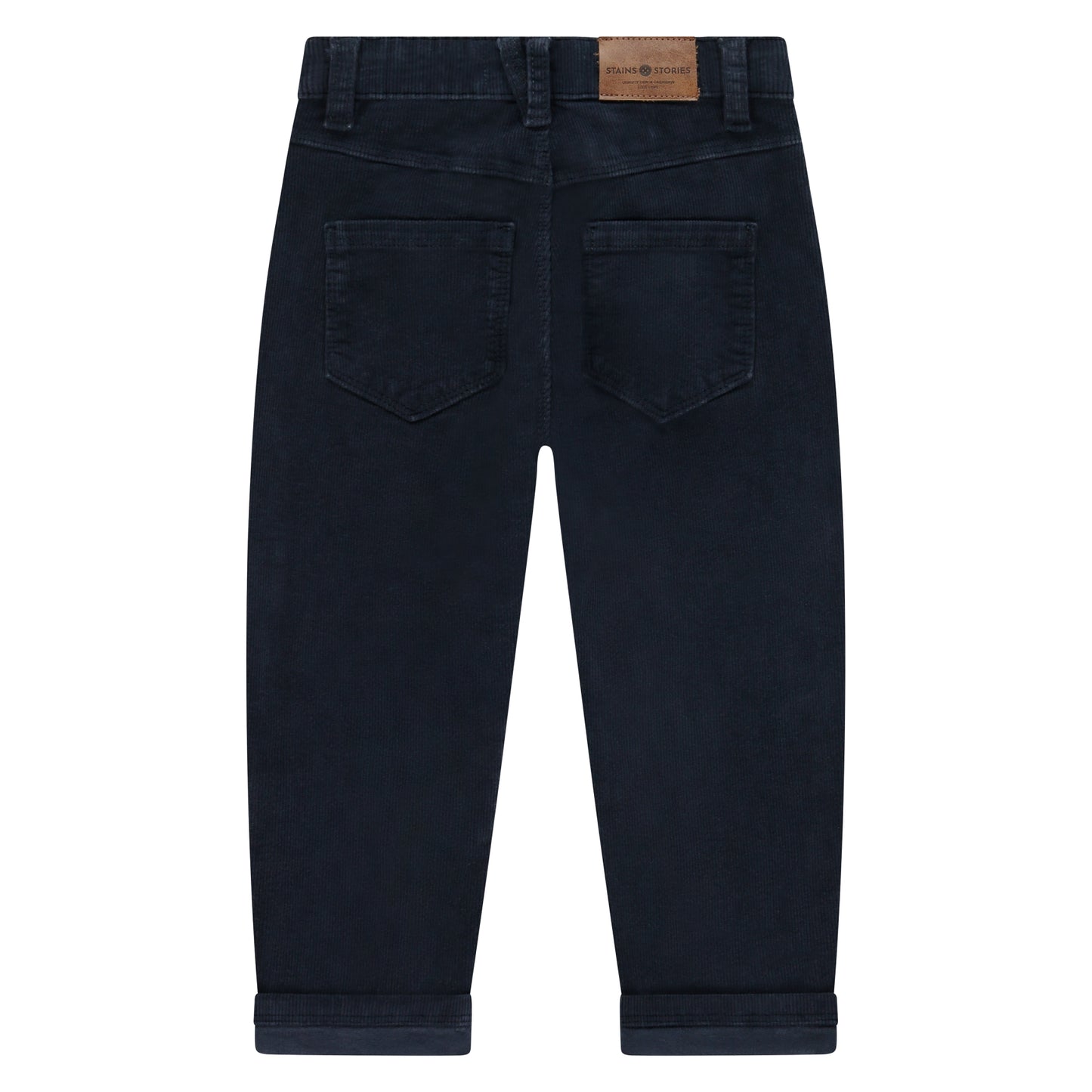 STAINS AND STORIES - DARK BLUE RIB WIDE FIT
