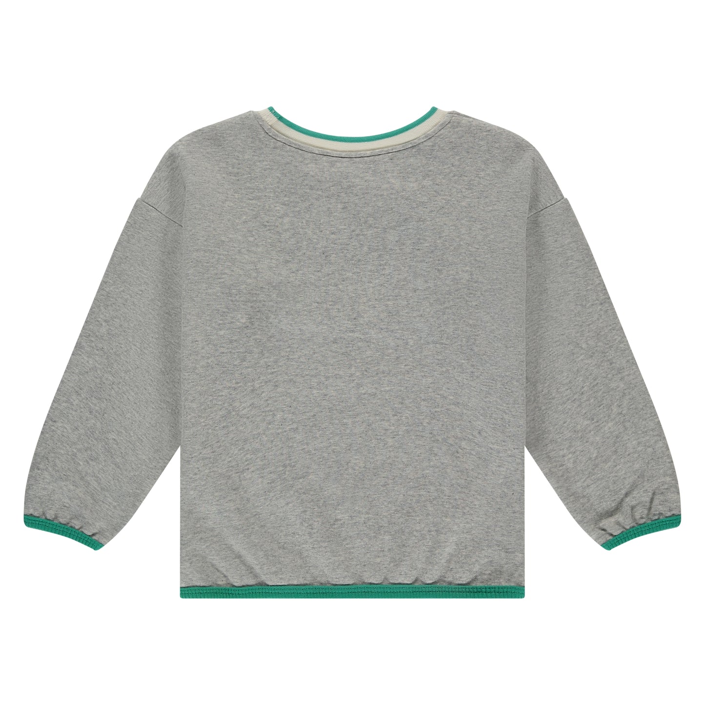 STAINS AND STORIES - GRIJS GEMELEERDE SWEATER