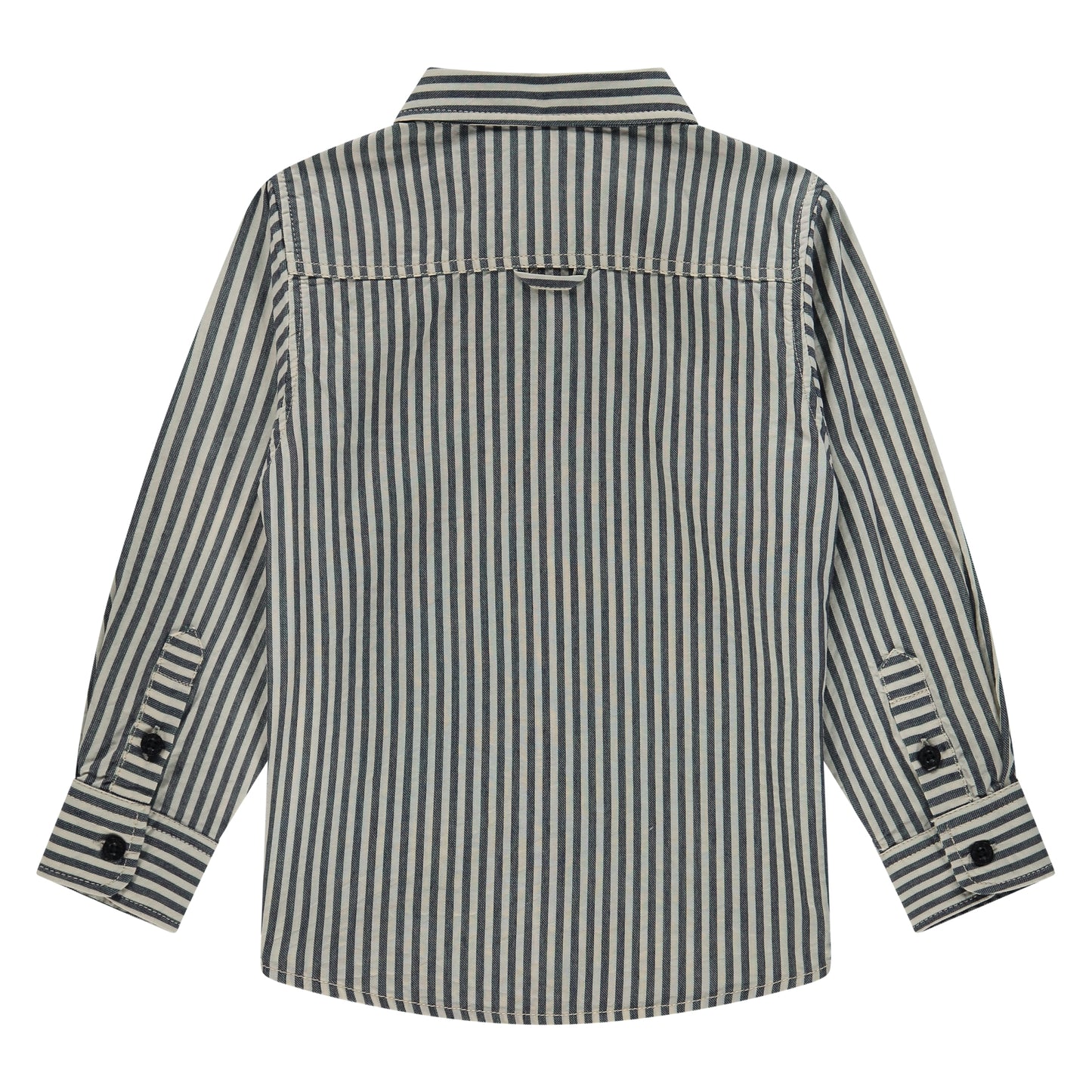 STAINS AND STORIES - BLOUSE DONKER BLAUW GESTREEPT