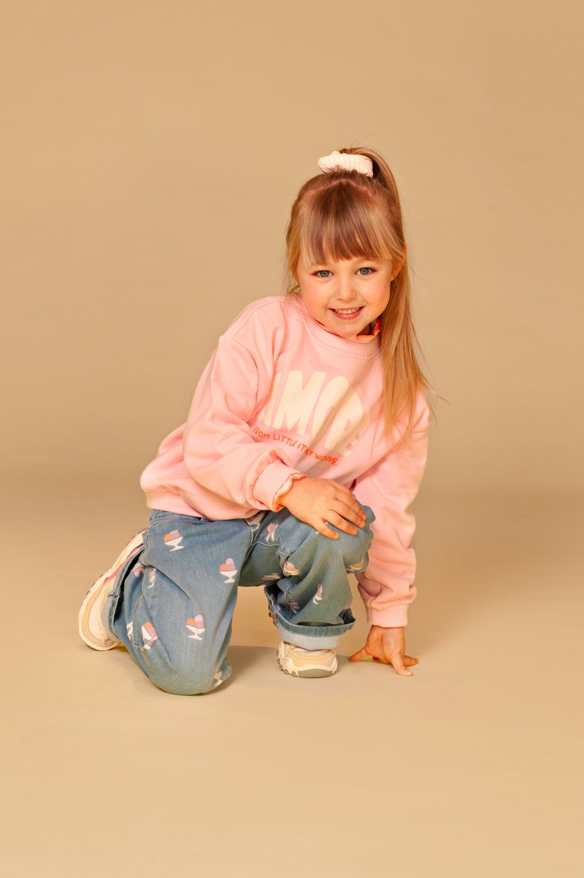 STAINS AND STORIES - AMORE BLUSH SWEATER