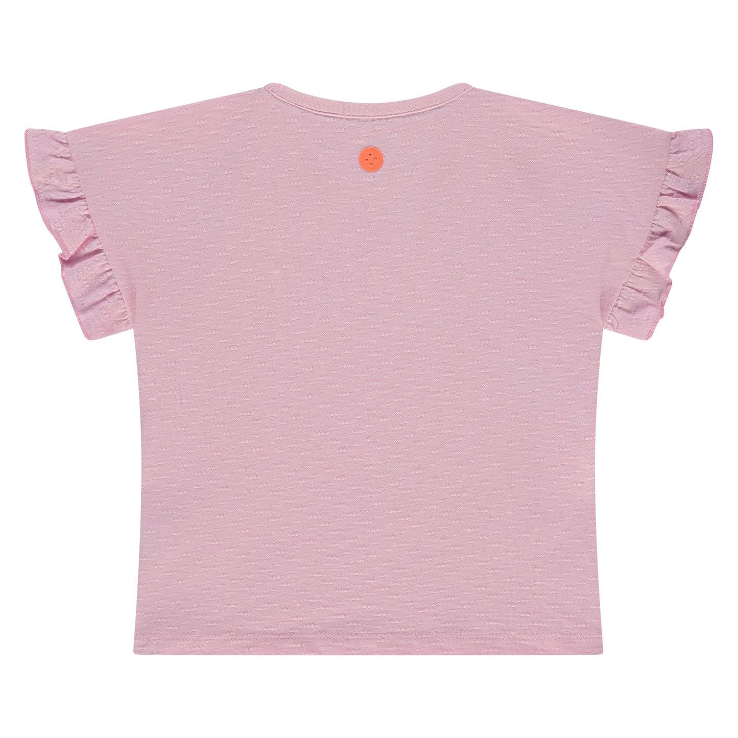 STAINS AND STORIES - BLUSH T-SHIRT MET RUCHES MOUWEN