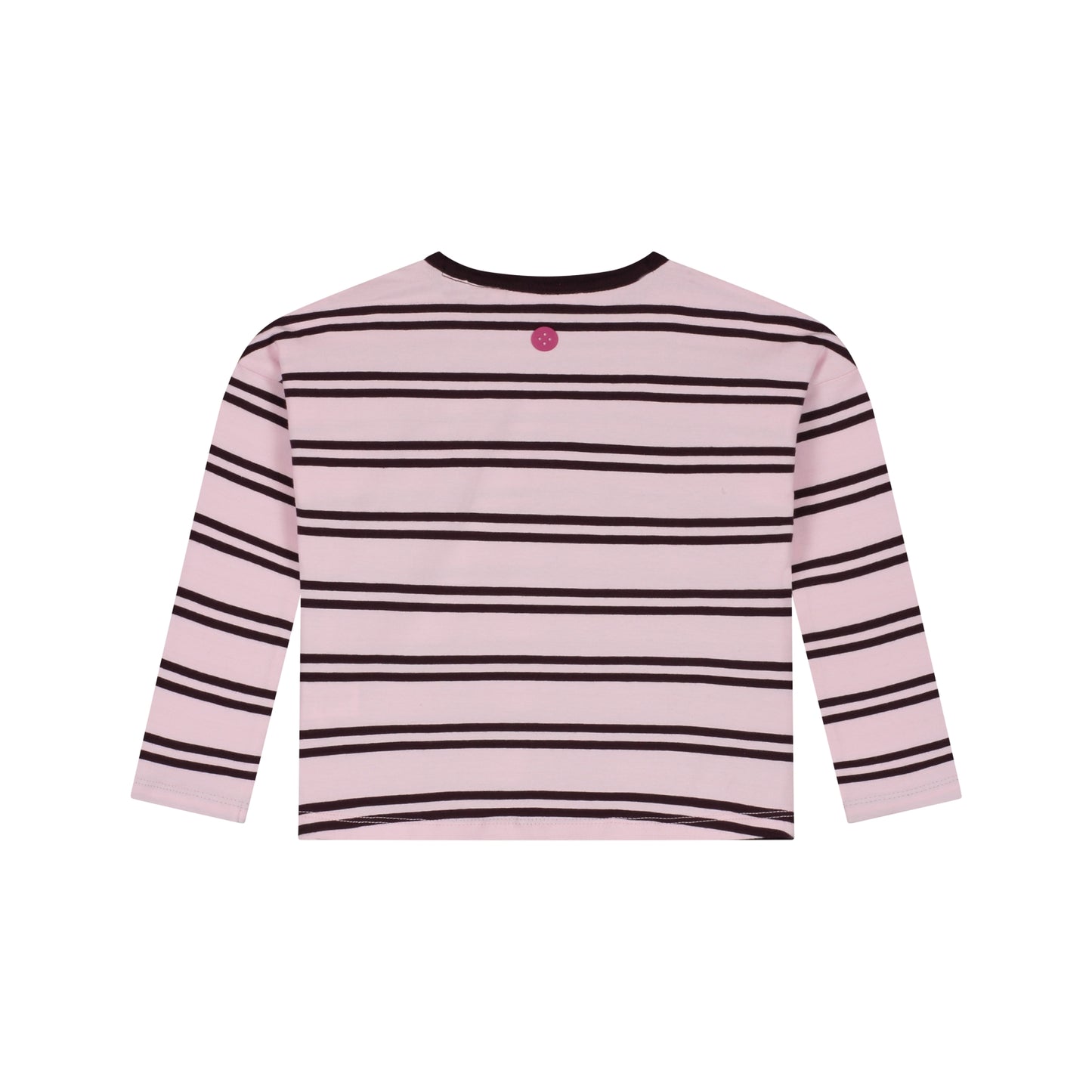 STAINS AND STORIES - WINE RED GESTREEPT SHIRT