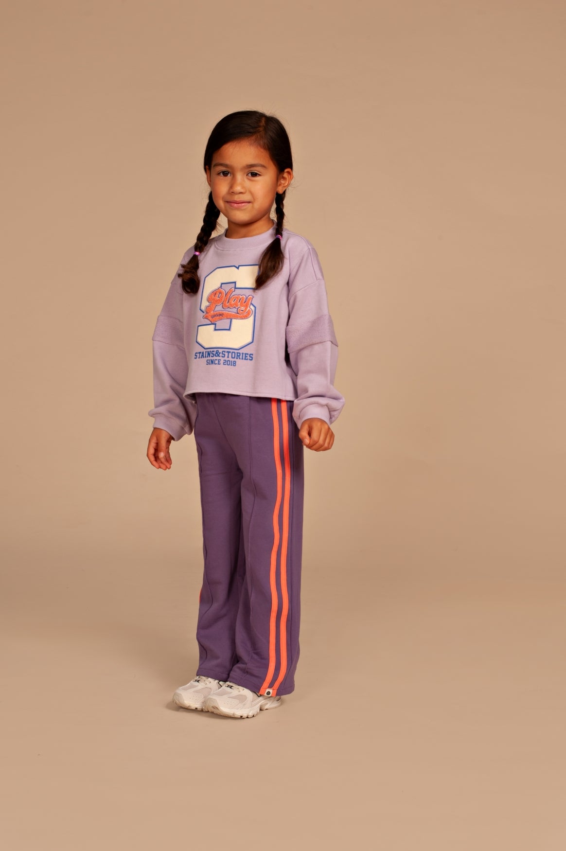 STAINS AND STORIES - CROPPED SWEATER LILAC