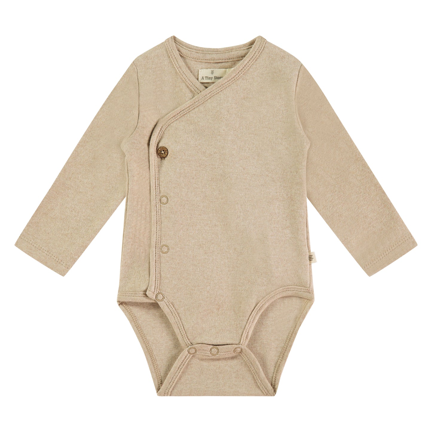 A TINY STORY - NOOS ROMPER OUTMEAL MELANGE