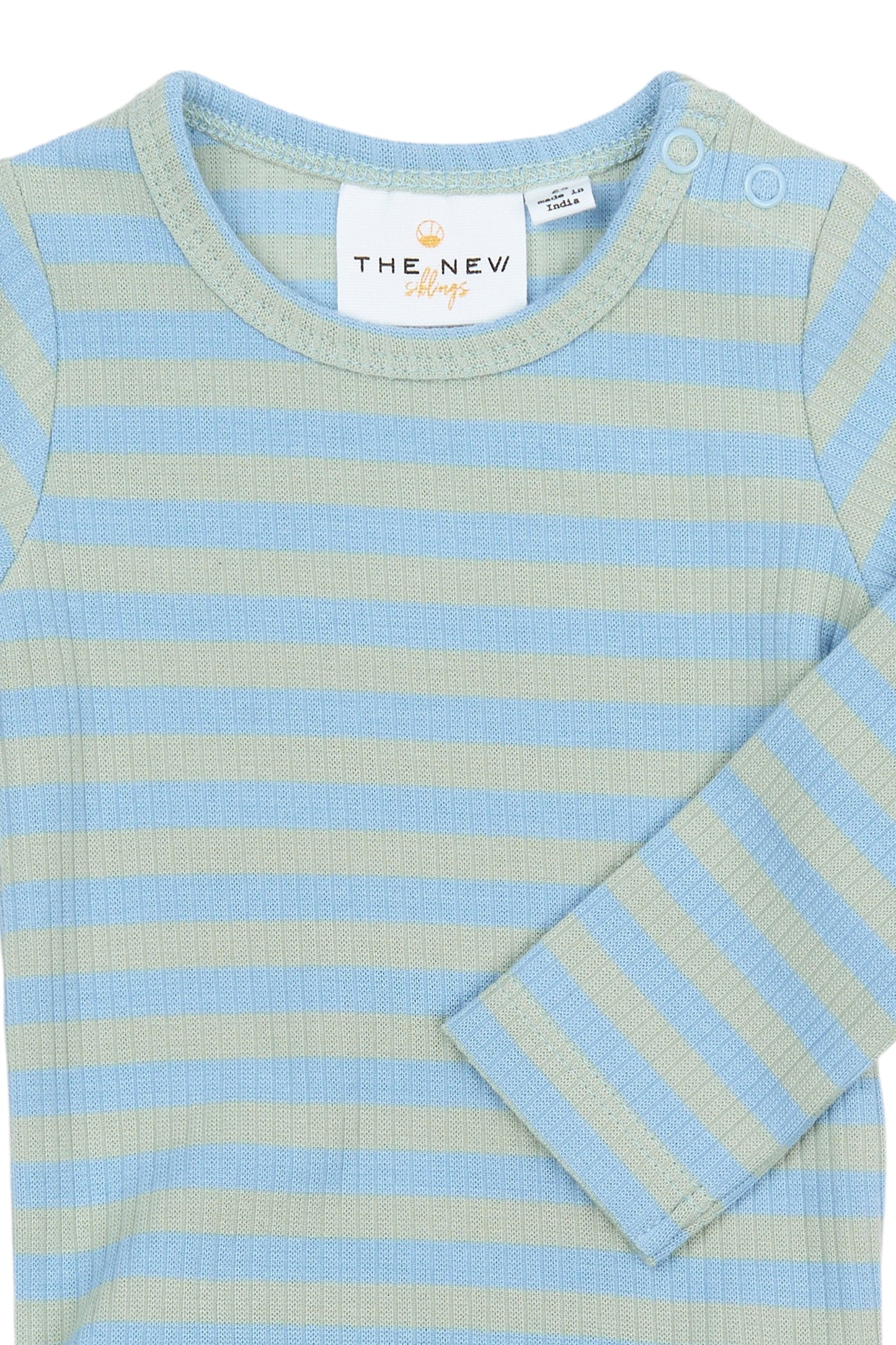 THE NEW - FRO FOREVER BLUE STRIPED ROMPER