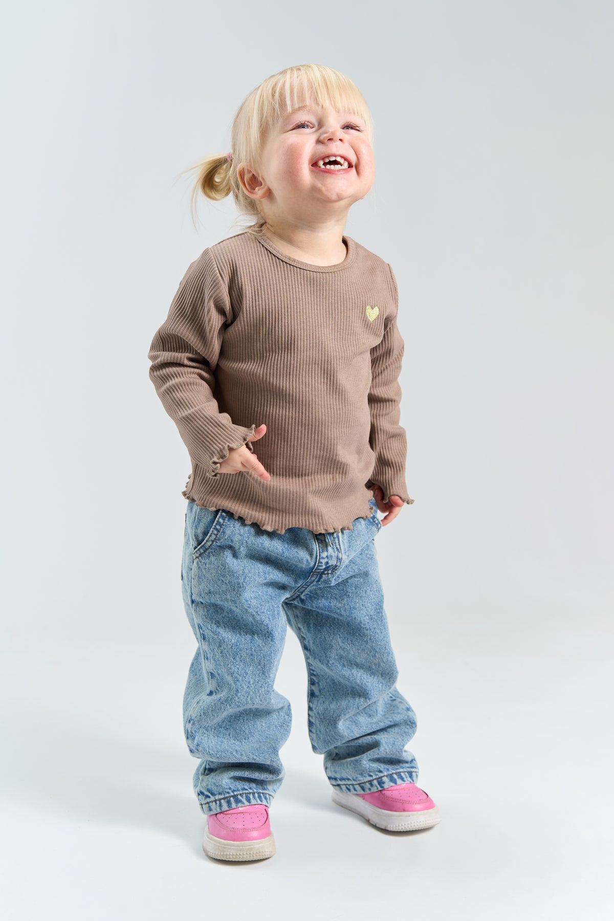 THE NEW - YANIA RIB TAUPE SHIRT