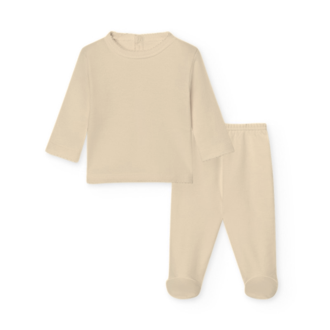 Babidu - tweedelig babysetje zandkleur