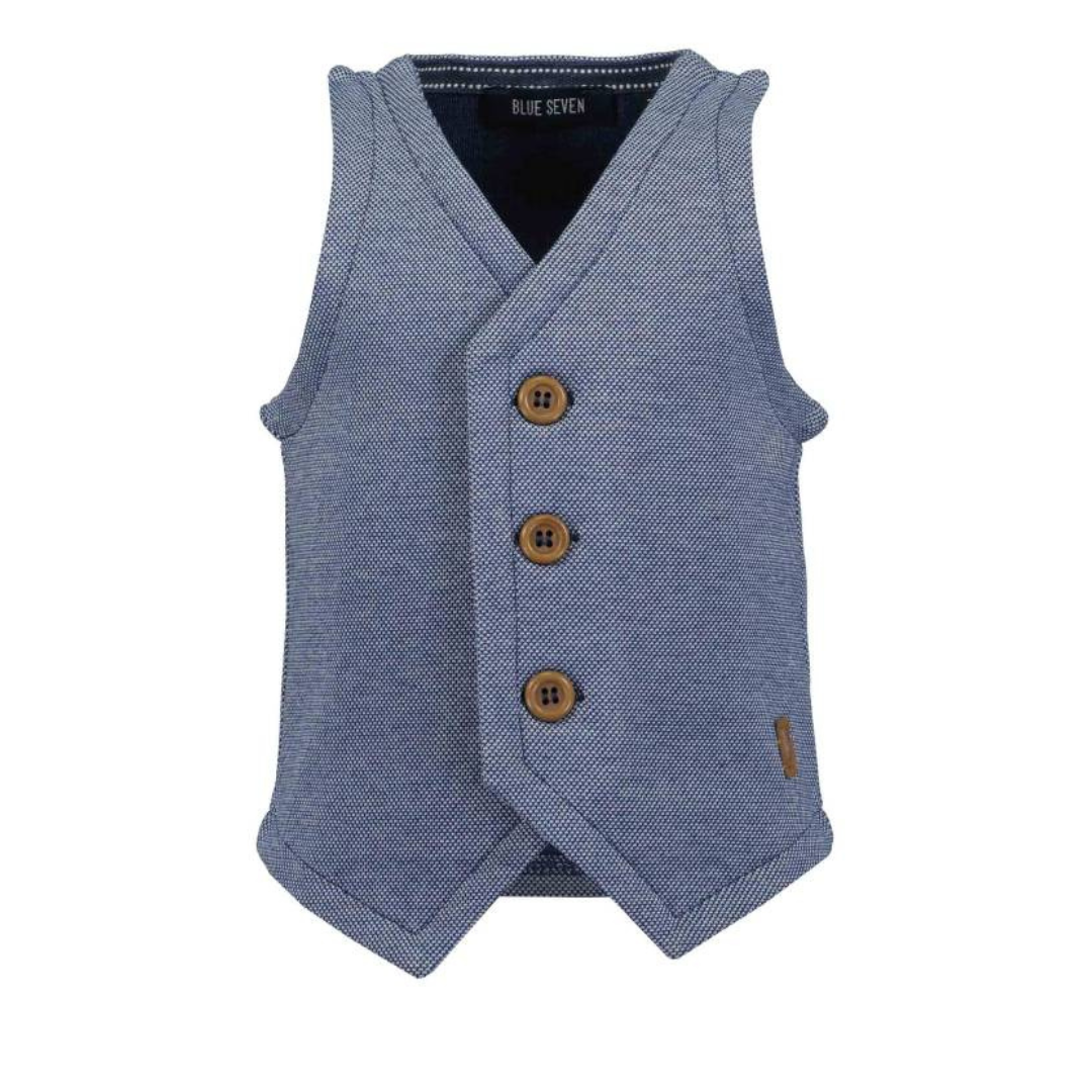 BLUE SEVEN - GILET BLAUW