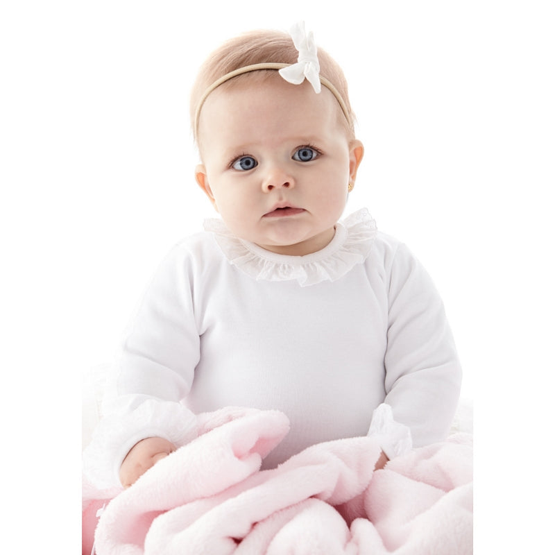 BABIDU - ROMPER MET KRAAG WIT