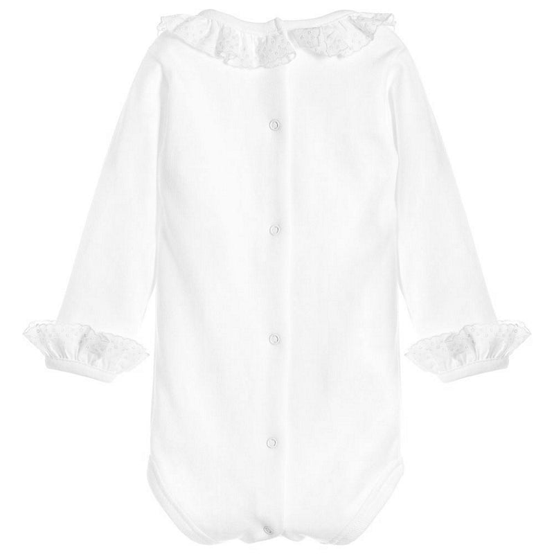 BABIDU - ROMPER MET KRAAG WIT