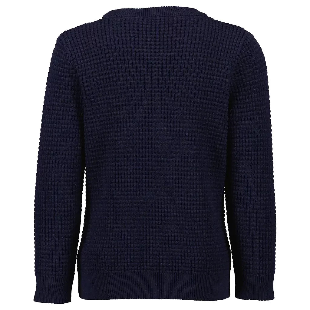 BLUE SEVEN - DONKER BLAUWE PULLOVER