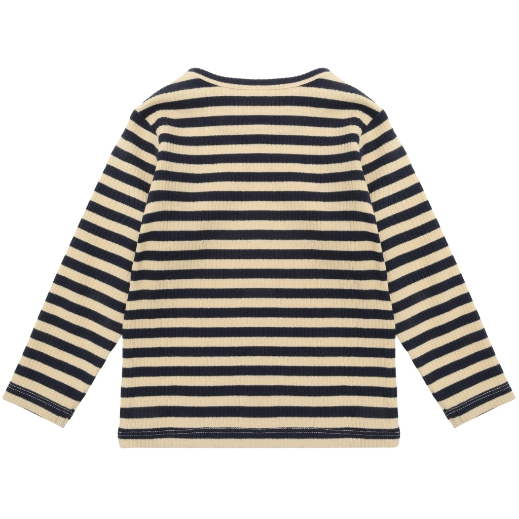THE NEW - GESTREEPTE SHIRT NAVY