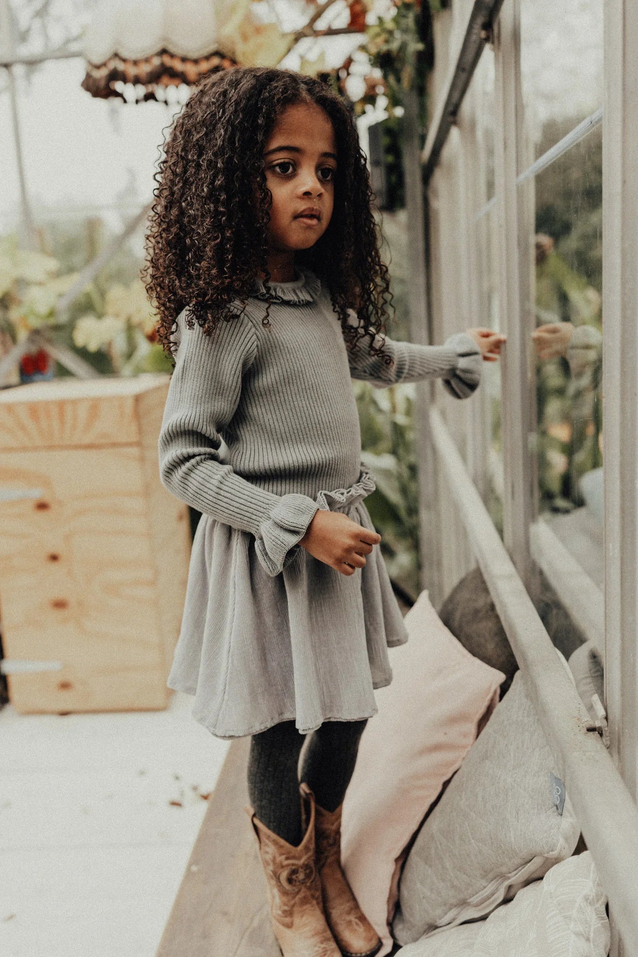 BAJE - ROK STRAWBERRY GREYISH BLUE