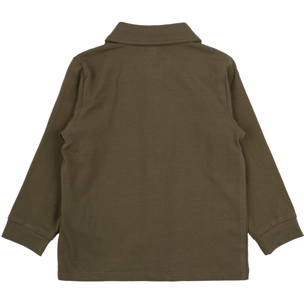 THE NEW - POLO MET LANGE MOUW IVY GREEN