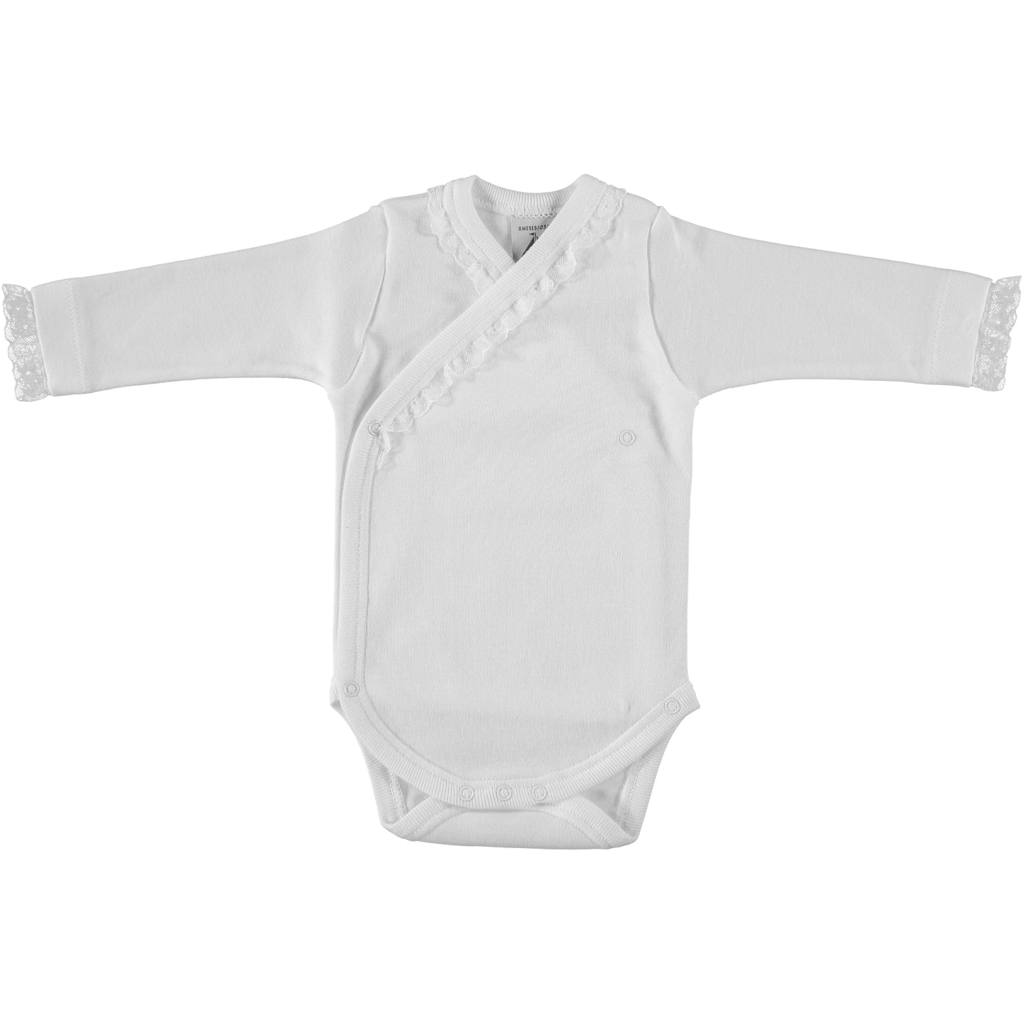 BABIDU - ROMPER MET KANT WIT